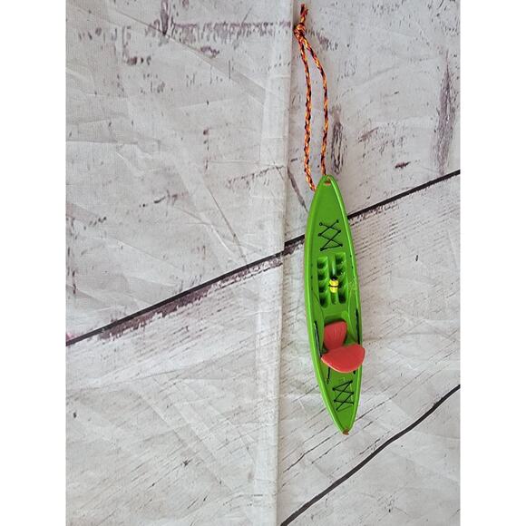 Outside Inside Green Kayak Christmas Ornament 5.5 Inch Outdoor Adventure - Picture 1 of 5